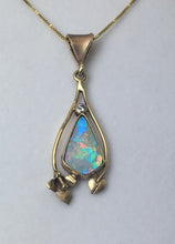 Load image into Gallery viewer, Opal Pendant with Orange &amp; Green Fire
