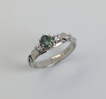 Load image into Gallery viewer, Facetted Alexandrite Ring in White Gold
