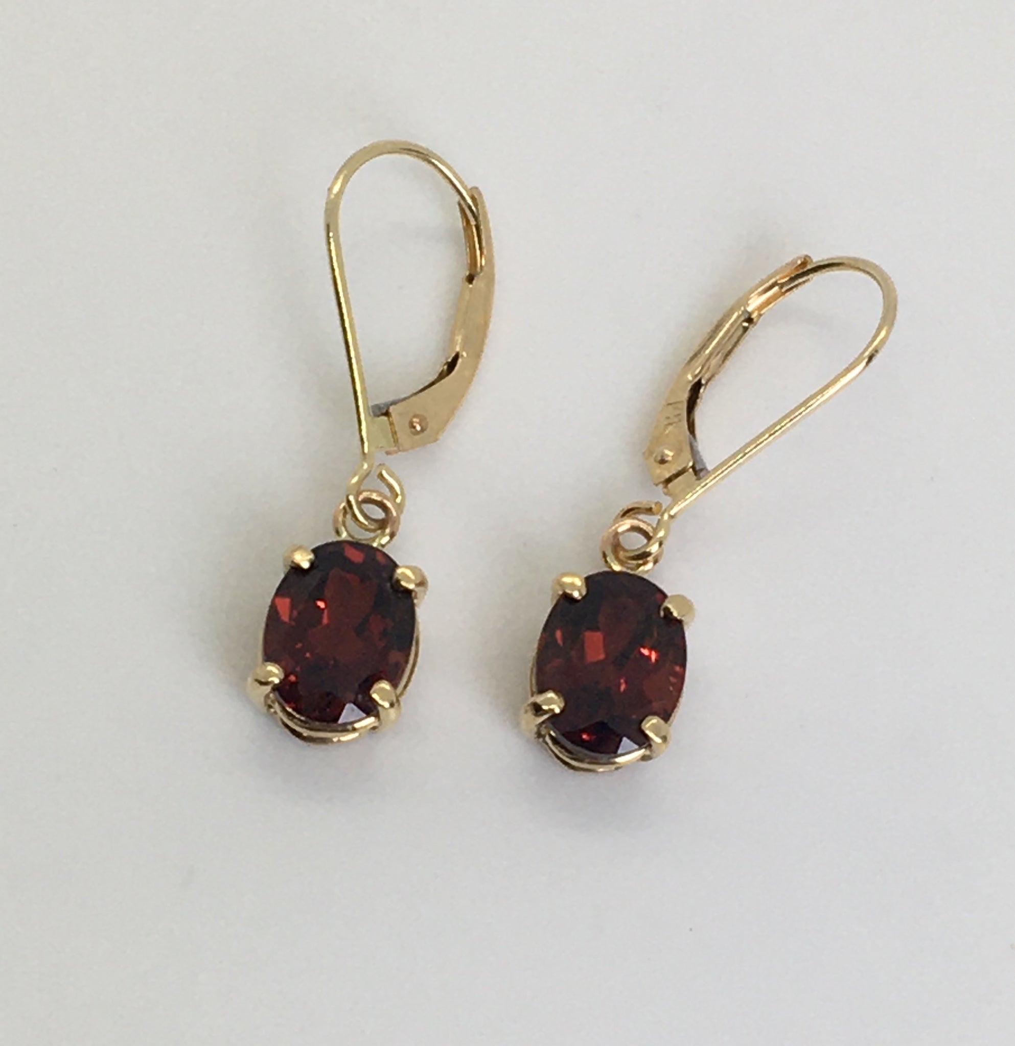 Garnet Earrings, January Birthstone, Red Teardrop Dangle Earrings,  Minimalist Earrings Gold or Silver, Dainty Garnet Jewelry, Gift for Women -  Etsy