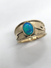 Load image into Gallery viewer, Opal Lightning Bolt Ring
