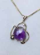 Bicolor Amethyst Pendant