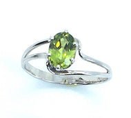Peridot Double Wave Ring