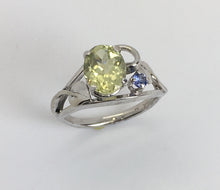 Load image into Gallery viewer, Sillimanite Ring with Tanzanite
